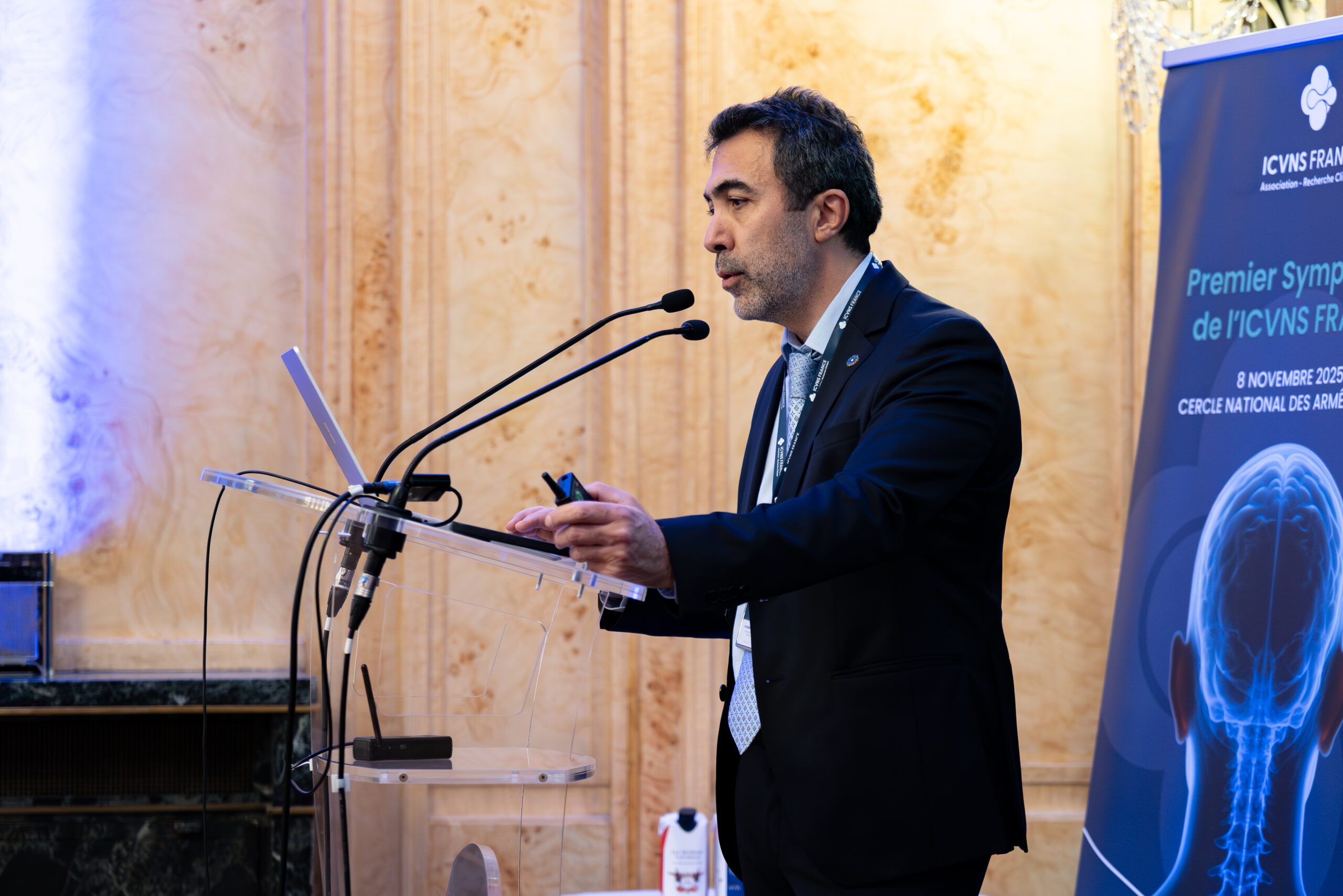Intervention du Pr Georges N. Abi Lahoud, neurochirurgien et Président de l'ICVNS France.
